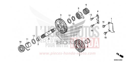 AXE DE KICKSTARTER CRF450RG de 2016